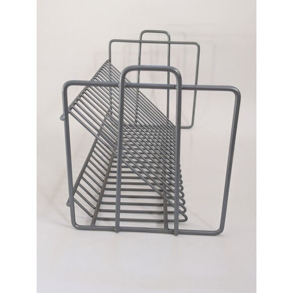 Vintage IKEA 12" Matte Silver Metal 20 CD Storage Rack/Holder - VINK 100.239.49 - Picture 6 of 9
